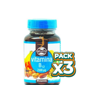 Pack 3x VITAMINA B12 2.500Mcg. 60 COMPRMIDOS NATURMIL