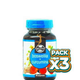 Pack 3x BOSWELIA + CURCUMINA 90 COMPRIMIDOS NATURMIL