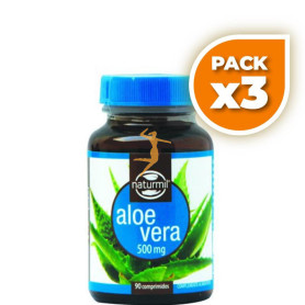 Pack 3x ALOE VERA 500Mg. 90 COMPRMIDOS NATURMIL
