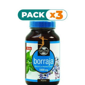 Pack 3x BORRAJA 1.000Mg. 90 PERLAS NATURMIL