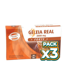 Pack 3x JALEA REAL FORTE 20 AMPOLLAS NATURMIL