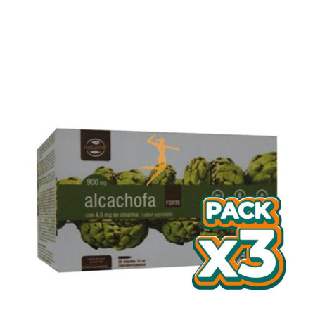 Pack 3x ALCACHOFA FORTE 20 AMPOLLAS NATURMIL