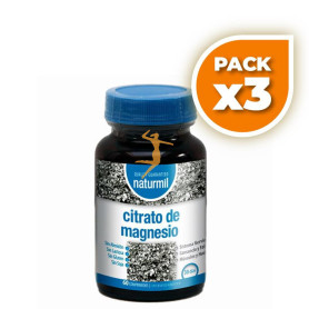 Pack 3x CITRATO DE MAGNESIO 60 COMPRIMIDOS. NATURMIL