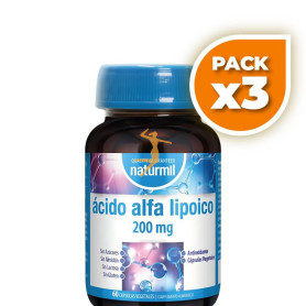 Pack 3x ACIDO ALFA LIPOICO 200MG 60 COMPRIMIDOS NATURMIL