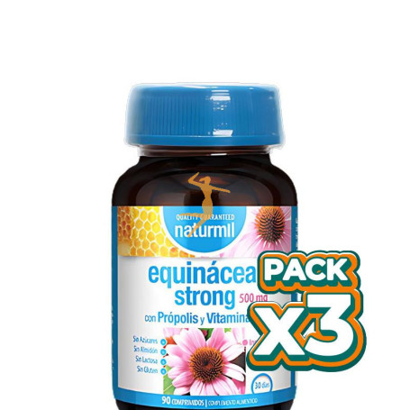 Pack 3x EQUINACEA STRONG 500MG 90 COMPRIMIDOS NATURMIL