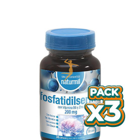 Pack 3x FOSFATIDILSERINA COMPLEX 200MG 30 CÁPSULAS NATURMIL