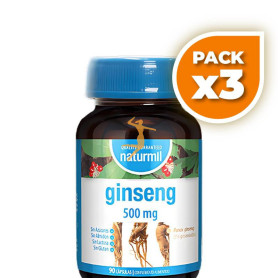 Pack 3x GINSENG 500MG 90 CÁPSULAS NATURMIL