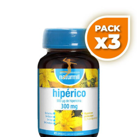 Pack 3x HIPÉRICO 300MG 90 CÁPSULAS NATURMIL