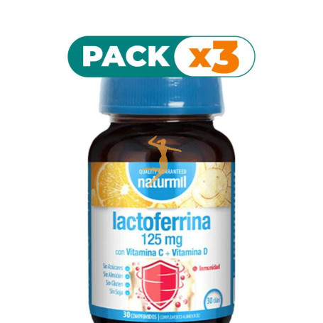 Pack 3x LACTOFERRINA 125MG 30 COMPRIMIDOS NATURMIL
