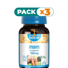 Pack 3x MSM 1000MG 90 COMPRIMIDOS NATURMIL