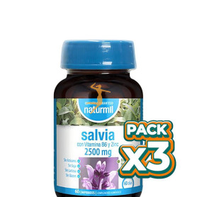 Pack 3x SALVIA 2500MG 60 COMPRIMIDOS NATURMIL