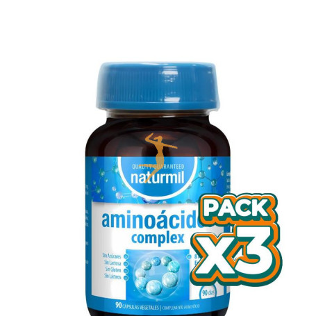 Pack 3x AMINOÁCIDOS COMPLEX 90 CÁPSULAS VEGETALES NATURMIL