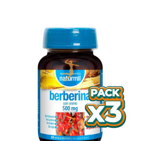 Pack 3x BERBERINA 500MG 60 CAPSULAS NATURMIL