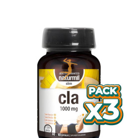 Pack 3x CLA SLIM 1000MG 80+40 PERLAS NATURMIL