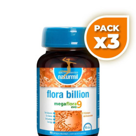 Pack 3x FLORA BILLION 90 CAPSULAS NATURMIL