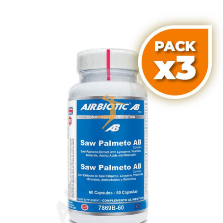 Pack 3x SAW PALMETO AB COMPLEX 60 CÁPSULAS AIRBIOTIC
