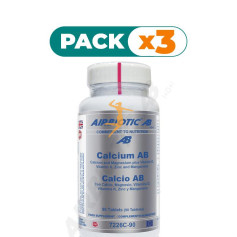 Pack 3x CALCIO AB COMPLEX 90 TABLETAS AIRBIOTIC