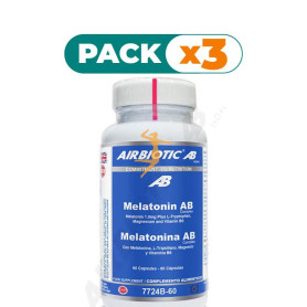 Pack 3x MELATONINA AB 60 CÁPSULAS AIRBIOTIC