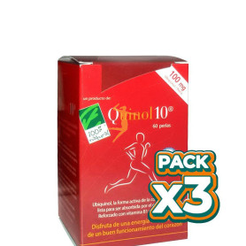 Pack 3x QUINOL 10 60 PERLAS 100Mg. 100% NATURAL