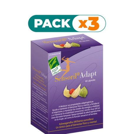 Pack 3x SENSORIL ADAPT 60 CÁPSULAS 100% NATURAL