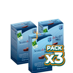 Pack 3x ACEITE DE KRILL NKO 40 PERLAS 500Mg. 100% NATURAL