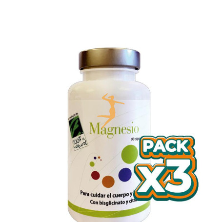 Pack 3x FITOMAGNESIO 90 CÁPSULAS 100% NATURAL