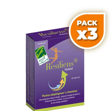 Pack 3x RESILIENS VITALIDAD 60 CÁPSULAS 100% NATURAL