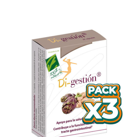 Pack 3x DI-GESTION 30 CÁPSULAS 100% NATURAL