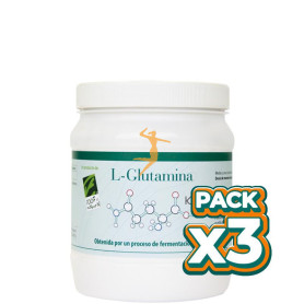 Pack 3x L-GLUTAMINA 504Gr. 100% NATURAL