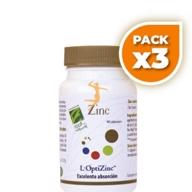 Pack 3x ZINC 90 CÁPSULAS 100% NATURAL