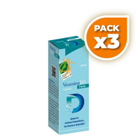 Pack 3x Vitamina D3 Líquida Forte 30ml CIENPORCIEN NATURAL