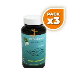 Pack 3x ALGA KLAMATH 180 COMPRIMIDOS 100% NATURAL