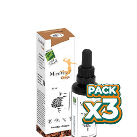 Pack 3x MICOVITAL CHAGA 50 ML 100% NATURAL