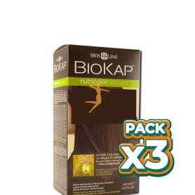 Pack 3x TINTE NUTRICOLOR 5.0 CASTAÑO CLARO 140Ml. BIOKAP