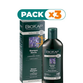 Pack 3x CHAMPU Y GEL DE DUCHA BIO ORGANIC ECOCERT 200 ML BIOKAP