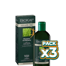 Pack 3x CHAMPU BIO FORTIFYING (FORTIFICANTE) COSMOS ECOCERT 200ML BIOKAP