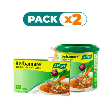Pack 2x HERBAMARE CALDO VEGETAL 250Gr. A. VOGEL (BIOFORCE)