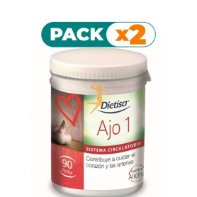 Pack 2x AJO 1 90 PERLAS DIETISA