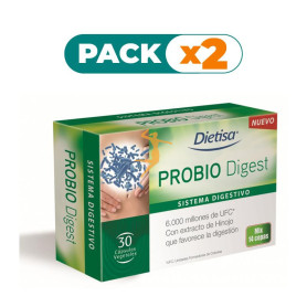 Pack 2x PROBIODIGEST 30 CÁPSULAS DIETISA