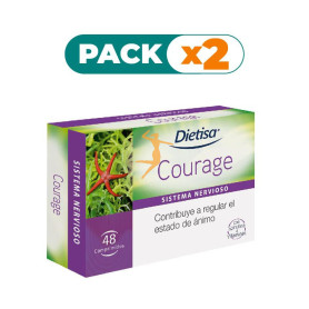Pack 2x COURAGE 48 COMPRIMIDOS DIETISA