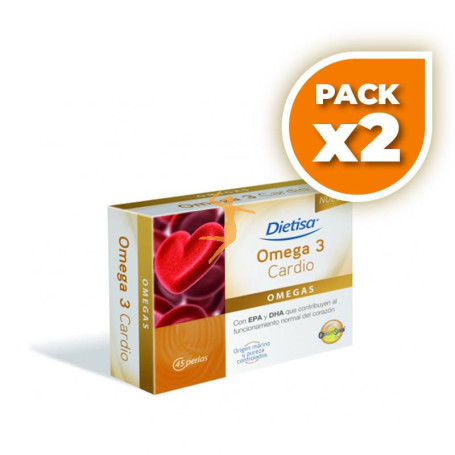 Pack 2x OMEGA 3 CARDIO 45 PERLAS DIETISA
