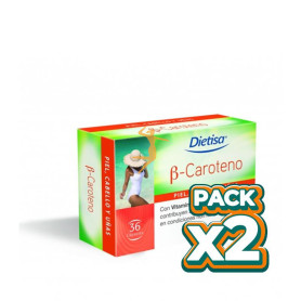 Pack 2x B-CAROTENO 36 CÁPSULAS DIETISA