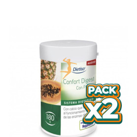 Pack 2x CONFORT DIGEST PAPAYA 180Gr. DIETISA