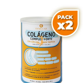 Pack 2x COLAGENO FORTE 300GR SABOR TROPICAL DIMEFAR