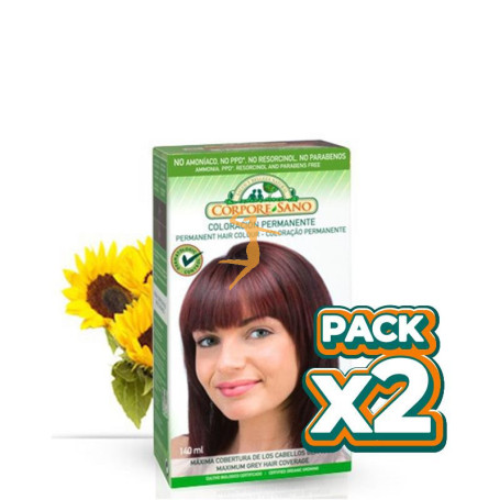 Pack 2x TINTE CAOBA 5.5 CORPORE SANO