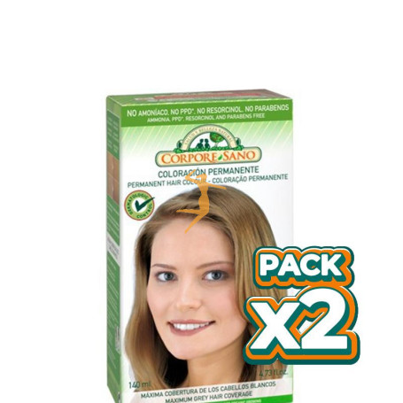 Pack 2x TINTE RUBIO DORADO 7.3 CORPORE SANO