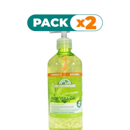 Pack 2x GEL DE ALOE VERA 500Ml. CORPORE SANO