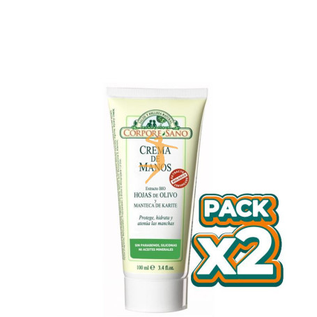 Pack 2x CREMA DE MANOS 100Ml. CORPORE SANO