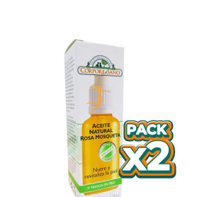 Pack 2x ACEITE NATURAL DE ROSA MOSQUETA 30Ml. CORPORE SANO