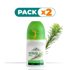Pack 2x DESODORANTE TEA TREE OIL 75Ml. CORPORE SANO